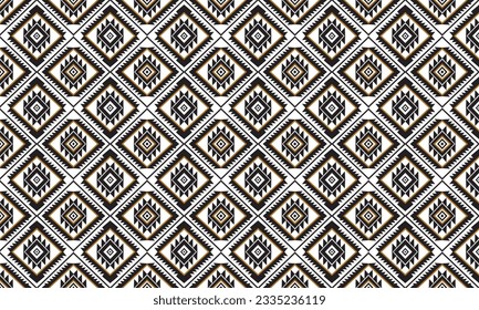 Geometric ethnic pattern vector background. seamless pattern traditional,Design for background, wallpaper, Batik, fabric, carpet, clothing, wrapping, and textile. Colorful ethnic pattern