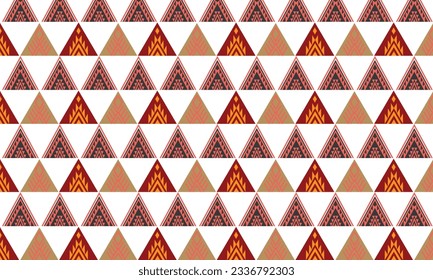 Geometric ethnic pattern vector background. seamless pattern traditional,Design for background, wallpaper, Batik, fabric, carpet, clothing, wrapping, and textile. Colorful ethnic pattern