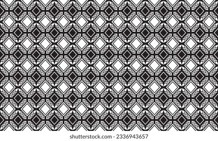 Geometric ethnic pattern vector background. seamless pattern traditional,Design for background, wallpaper, Batik, fabric, carpet, clothing, wrapping, and textile. Colorful ethnic pattern