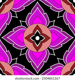 Geometric ethnic pattern vector background. seamless pattern traditional,Design for background, wallpaper, Batik, fabric, carpet, clothing, wrapping, and textile. Colorful ethnic pattern illustration