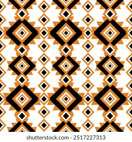 Geometric ethnic pattern vector background. seamless pattern traditional,Design for background, wallpaper, Batik, fabric, carpet, clothing, wrapping, and textile. Colorful ethnic pattern illustration