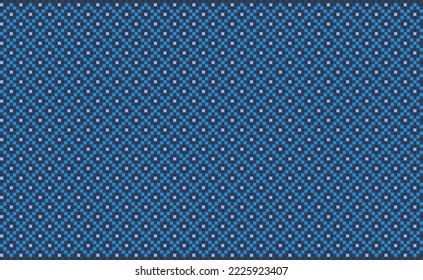 Patrón étnico geométrico, bordado vectorial fondo Boho, cultura Pixel estilo azteca, Azul patrón nativo, Diseño para textiles, tela, cortina, impresión digital, tapicería