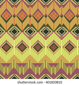 Geometric ethnic pattern. Vector illustration