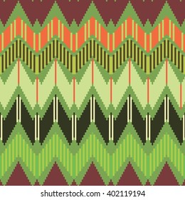 Geometric ethnic pattern. Vector illustration
