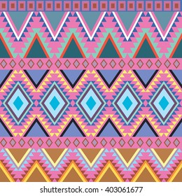 Geometric ethnic pattern. Vector illustration
