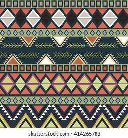 Geometric ethnic pattern. Vector illustration
