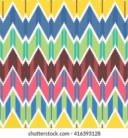 Geometric ethnic pattern. Vector illustration
