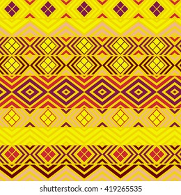 Geometric ethnic pattern. Vector illustration
