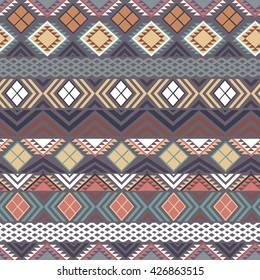 Geometric ethnic pattern. Vector illustration
