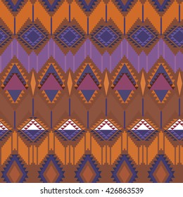 Geometric ethnic pattern. Vector illustration
