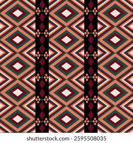Geometric ethnic pattern, vector, Navajo, Native american patten, Seamless pettern.