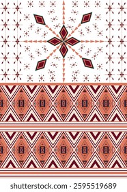 Geometric ethnic pattern, vector, Navajo, Native american patten, Seamless pettern.