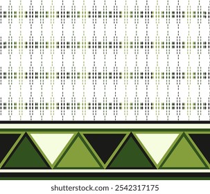 Geometric ethnic pattern, Vector, Seamless pattern, Navajo, Native american, Fashion, Color desing, Asian desing, Beautiful, Element, Wallpaper, square and triangle patterns, green and black