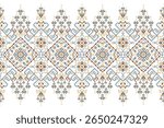 Geometric ethnic pattern,geometric floral on white background,floral cross stitch design pattern,vector illustration,Aztec style,abstract background.design for texture,fabric,clothing,decoration,scarf