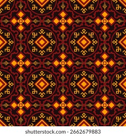 Geometric Ethnic pattern,Native American tribal fabric, tile, carpet, vector, illustration design, on navy blue background 
