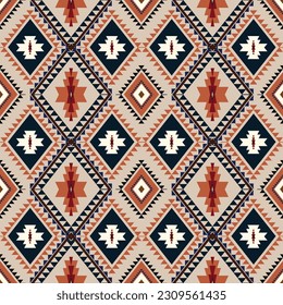 Geometric Ethnic Patterns. American, African,Western, Aztec, motif striped, and bohemian pattern styles. designed for background,wallpaper,print, carpet,wrapping,tile,salong, batik.vector illustration