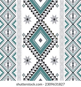 Geometric Ethnic Patterns. American, African,Western, Aztec, motif Navajo, and bohemian pattern styles. designed for background,wallpaper,print, carpet,wrapping,tile,salong, batik.vector illustration