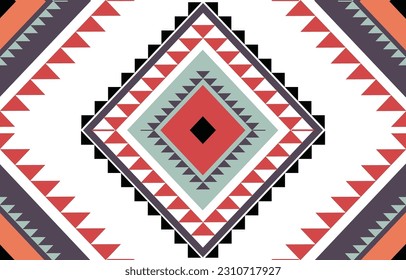 Geometric Ethnic Patterns. American, African,Western, Aztec, motif striped, and bohemian pattern styles. designed for background,wallpaper,print, carpet,wrapping,tile,salong, batik.vector illustration