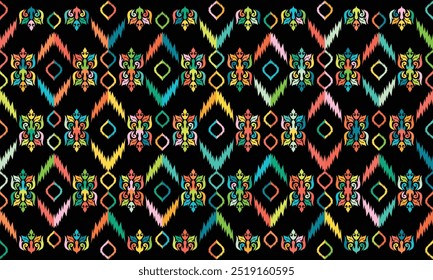 Geometric ethnic patterns. Design for Saree, Patola, Sari, Dupatta, Vyshyvanka, rushnyk, dupatta, Clothing."This content was created using vector drawing tools and software, not generated by AI"