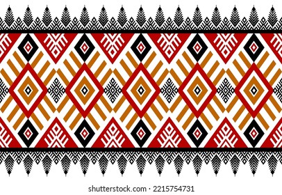 Geometric ethnic patterns seamless colorful oriental, western. seamless pattern. Design for fabric, curtain, background, carpet, wallpaper, clothing, wrapping, Batik. Vector illustration pattern.