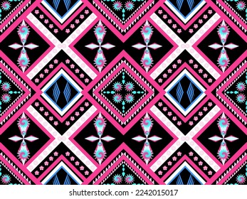 geometric ethnic patterns, silk, tapestry, wrapping paper, background graphics, sarong fabric seamless pattern, Vector illustration