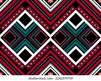 geometric ethnic patterns, silk, tapestry, wrapping paper, background graphics, sarong fabric seamless pattern, Vector illustration