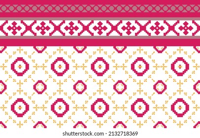 Abstraktes ethnisches geometrisches Muster,Thailändisches geometrisches Muster,Illustration