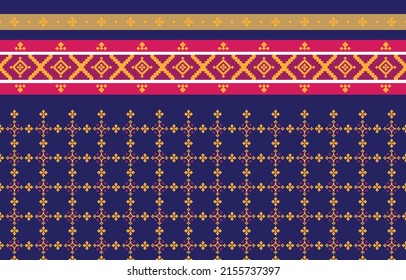 Abstrakte geometrische und Stammesmuster, Gebrauchsmuster lokaler Gewebe Muster, Design inspiriert von indigenen Stämmen. geometrische Vektorgrafik
