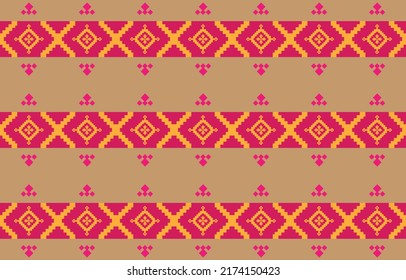 
Abstrakte geometrische und Stammesmuster, Gebrauchsmuster lokaler Gewebe Muster, Design inspiriert von indigenen Stämmen. geometrische Vektorgrafik
