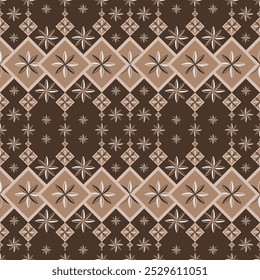 Geometric ethnic patterns, vector illustration, design for fabric, textile, clothing, needlework, native