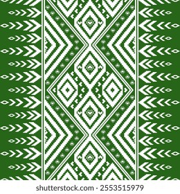 Geometric ethnic pixel art pattern. Design for fabric, wallpaper, background, clothing, textile, curtain, carpet, patchwork, warping, embroidery and illustration.