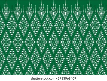 geometric ethnic seamless fabric pattern