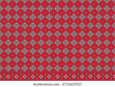 geometric ethnic seamless fabric pattern