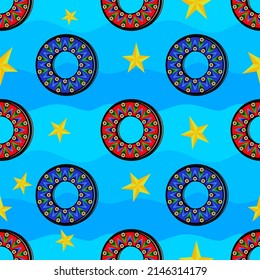 Geometric ethnic seamless oriental pattern summer sea Design decorating background,carpet,wallpaper,clothing,wrapping,Batik,fabric,Vector illustration embroidery fashion style. Beautiful seamless. 