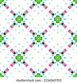 Patrón geométrico étnico sin costura oriental Diseño tradicional decoración de fondo, alfombra, papel pintado, ropa, envoltura, Batik, tela, Vector estilo moda. Hermoso patrón de papel de envoltura de regalo sin costura