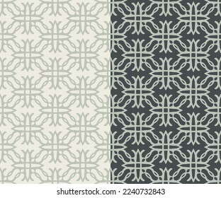 Geometric ethnic seamless pattern, abstract ornamental grid, doodle hand drawn decoratve element, grey color. Transparent background. Vector illustration