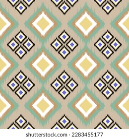 Geometric ethnic seamless pattern. abstract vector illustration design for wallpaper. Tribal ethnic vector texture. Aztec style. Folk embroidery. Indian, Scandinavian, African rug.