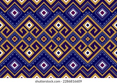 Geometric ethnic seamless pattern. abstract illustration design for wallpaper. Tribal ethnic vector texture. Aztec style. Folk embroidery. Indian, Scandinavian, African rug