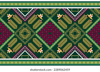 Geometric ethnic seamless pattern. abstract illustration design for wallpaper. Tribal ethnic vector texture. Aztec style. Folk embroidery. Indian, Scandinavian, African rug.