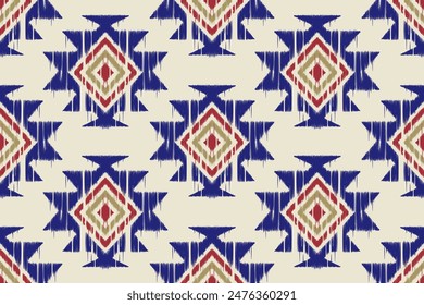 Geometric ethnic seamless pattern. abstract illustration. design for geometric pattern wallpaper. Tribal ethnic vector texture. Aztec style. Folk embroidery. Indian, Scandinavian, African rug.