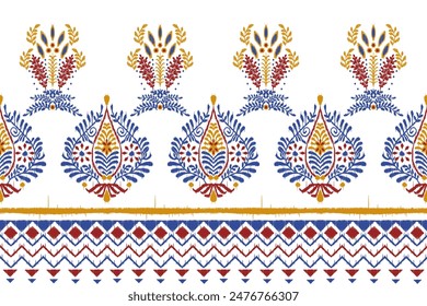 Geometric ethnic seamless pattern. abstract illustration. design for geometric pattern wallpaper. Tribal ethnic vector texture. Aztec style. Folk embroidery. Indian, Scandinavian, African rug.