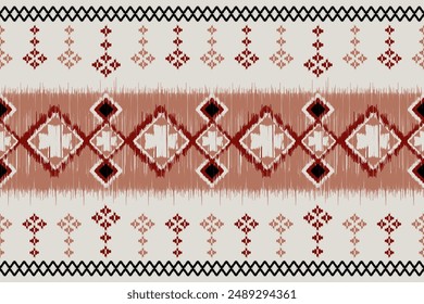 Geometric ethnic seamless pattern. abstract illustration. design for geometric pattern wallpaper. Tribal ethnic vector texture. Aztec style. Folk embroidery. Indian, Scandinavian, African rug.