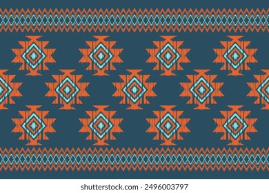 Geometric ethnic seamless pattern. abstract illustration. design for geometric pattern wallpaper. Tribal ethnic vector texture. Aztec style. Folk embroidery. Indian, Scandinavian, African rug.