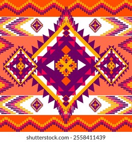 Geometric ethnic seamless pattern for background design,wallpaper ,fabric design
