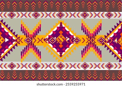 Geometric ethnic seamless pattern for background and fabric design
