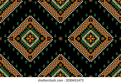 Flor de patrón inmaculado diseño geométrico tradicional para fondo, ilustración, papel pintado, envoltura, tela, textil, publicación, mexicano, indio, azteca
