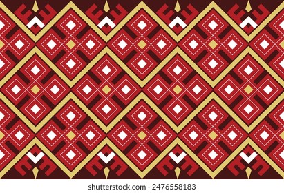 Patrón sin costuras étnico geométrico colorido. patrón de Vector de estilo étnico oriental tradicional, diseñado para el fondo, Fondo de pantalla, alfombra, ropa, tejido, patrón de ikat, tela, bordado, felpudo