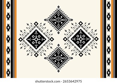 Geometric ethnic seamless pattern colorful. traditional ethnic oriental style vector pattern