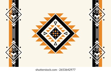 Geometric ethnic seamless pattern colorful. traditional ethnic oriental style vector pattern