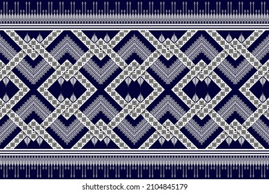 Geometric ethnic seamless pattern design. Flower Aztec fabric carpet ornament boho chevron textile decoration wallpaper. Tribal turkey African Indian traditional embroidery vector illustrations